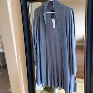 Long grey cardigan with tags